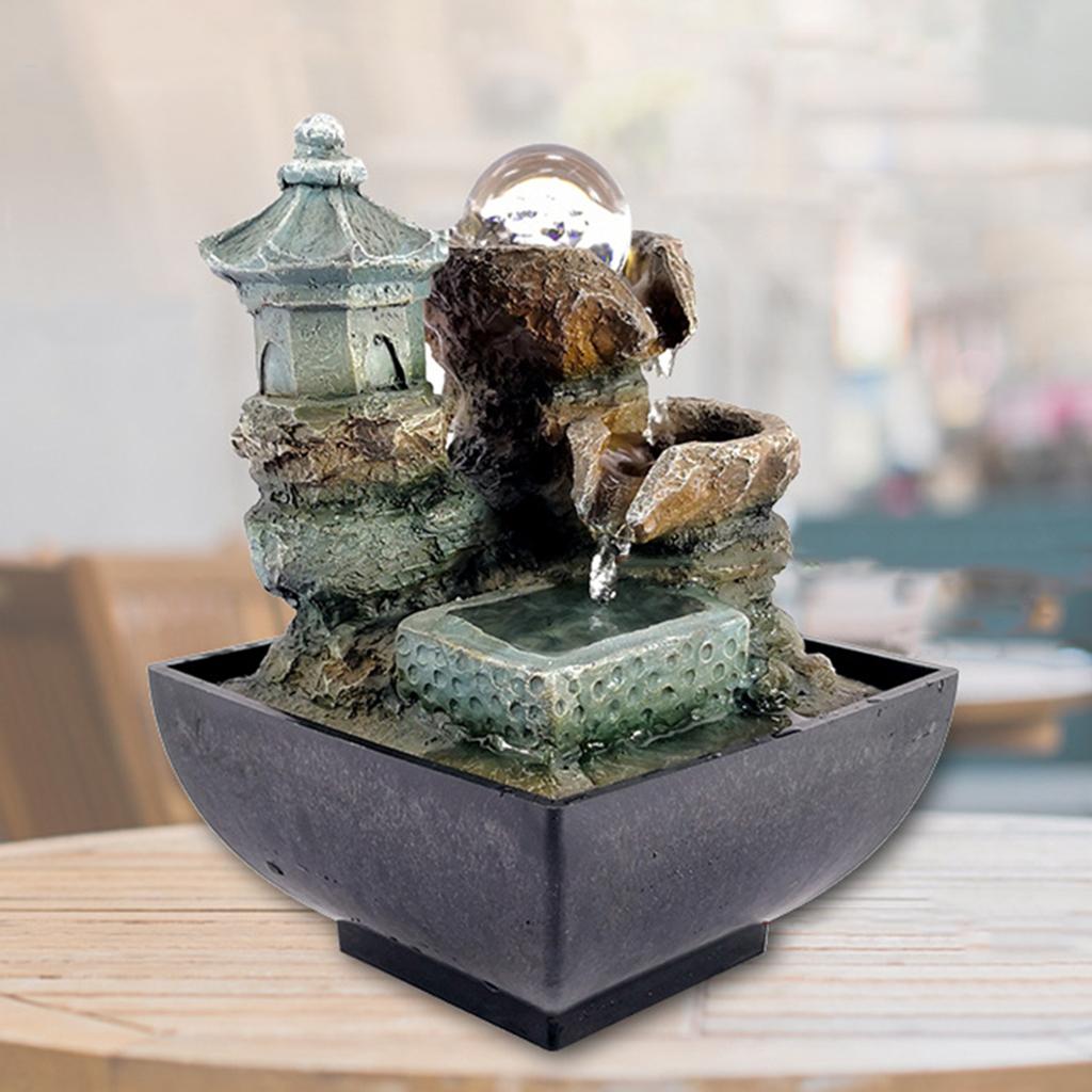 Home Office With View - Vista d'acqua fontana d'acqua che scorre