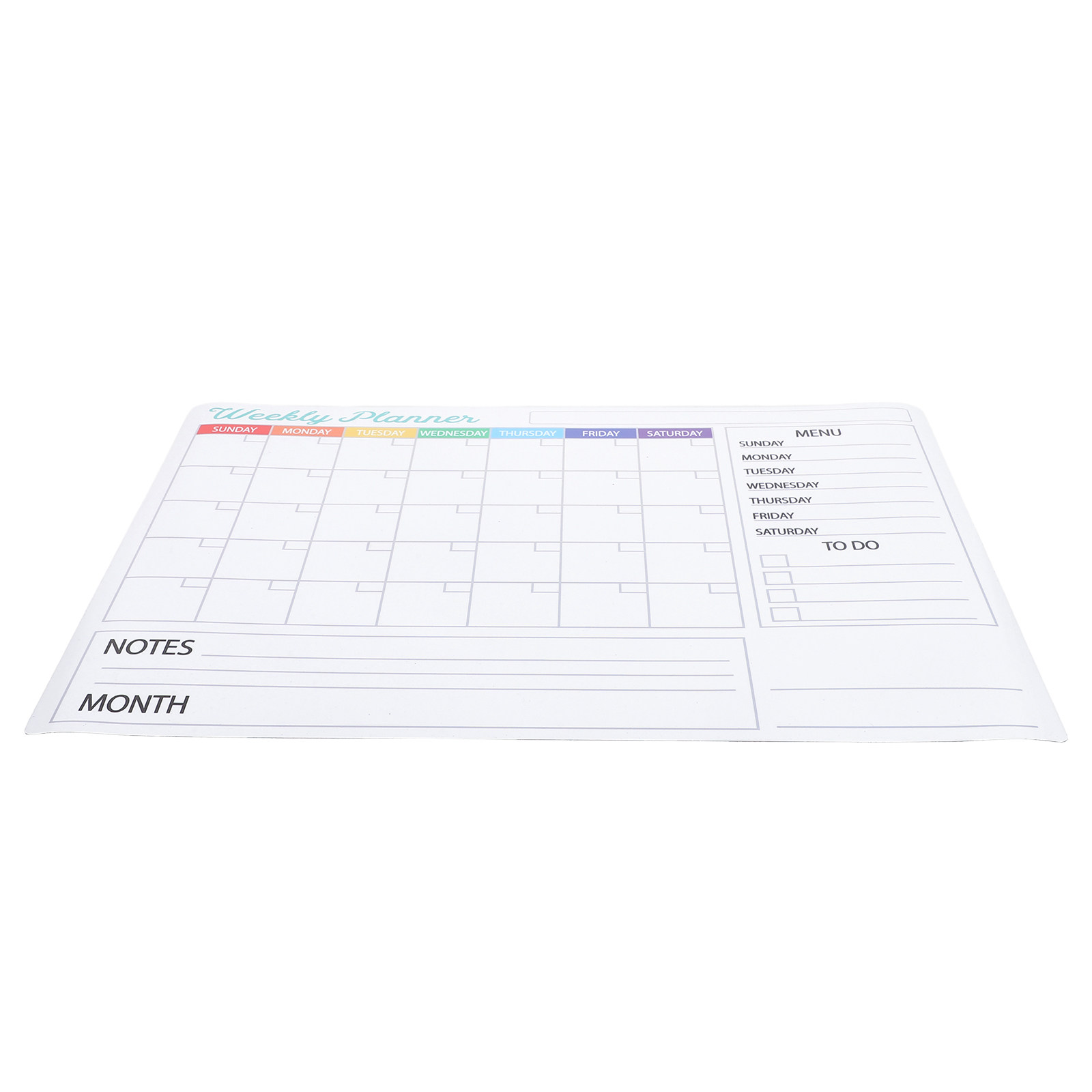 Home Office Layout - Calendario Mensile Cancellabile a Secco, Lavagna