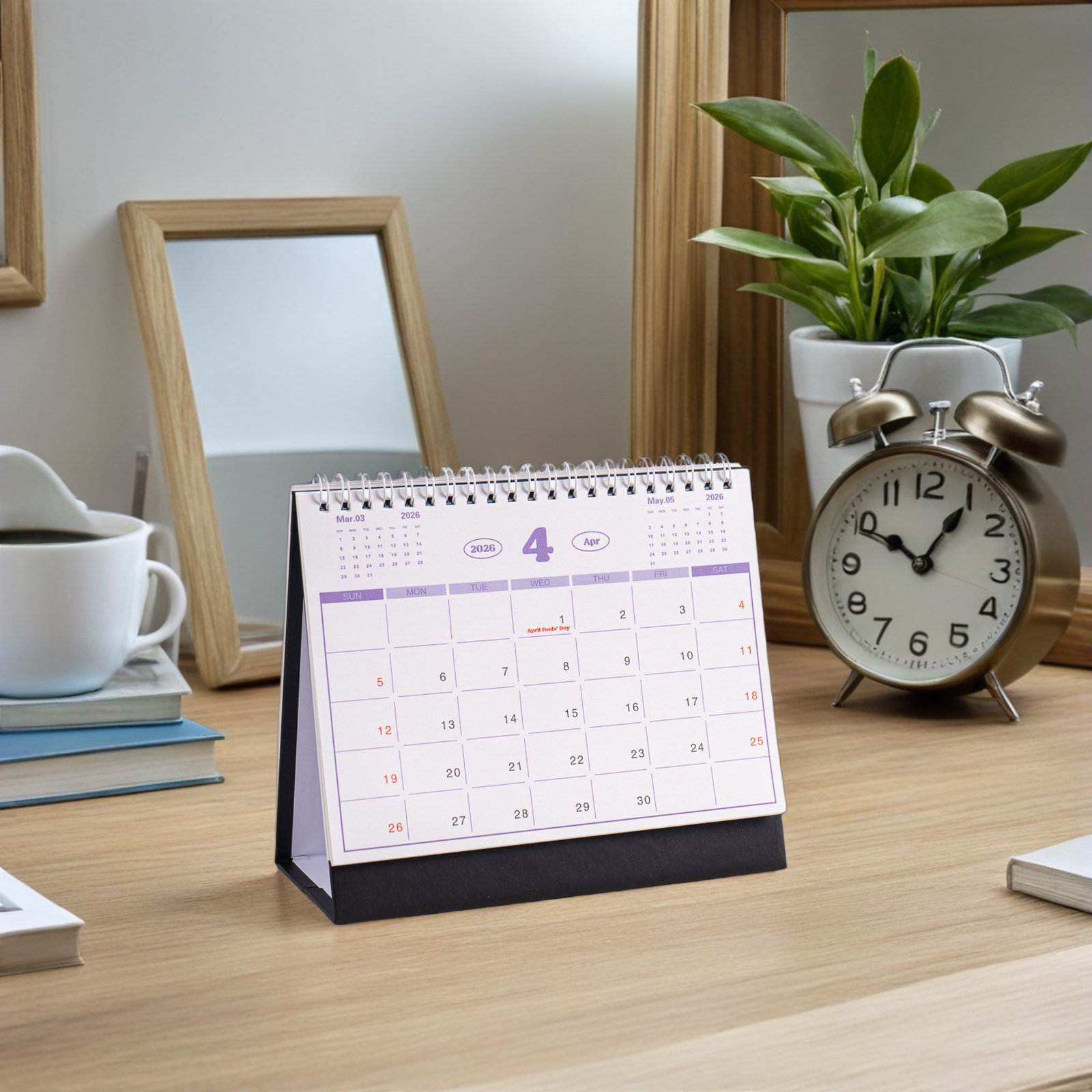 Home Office Layout - 4 pezzi di calendari da tavolo
