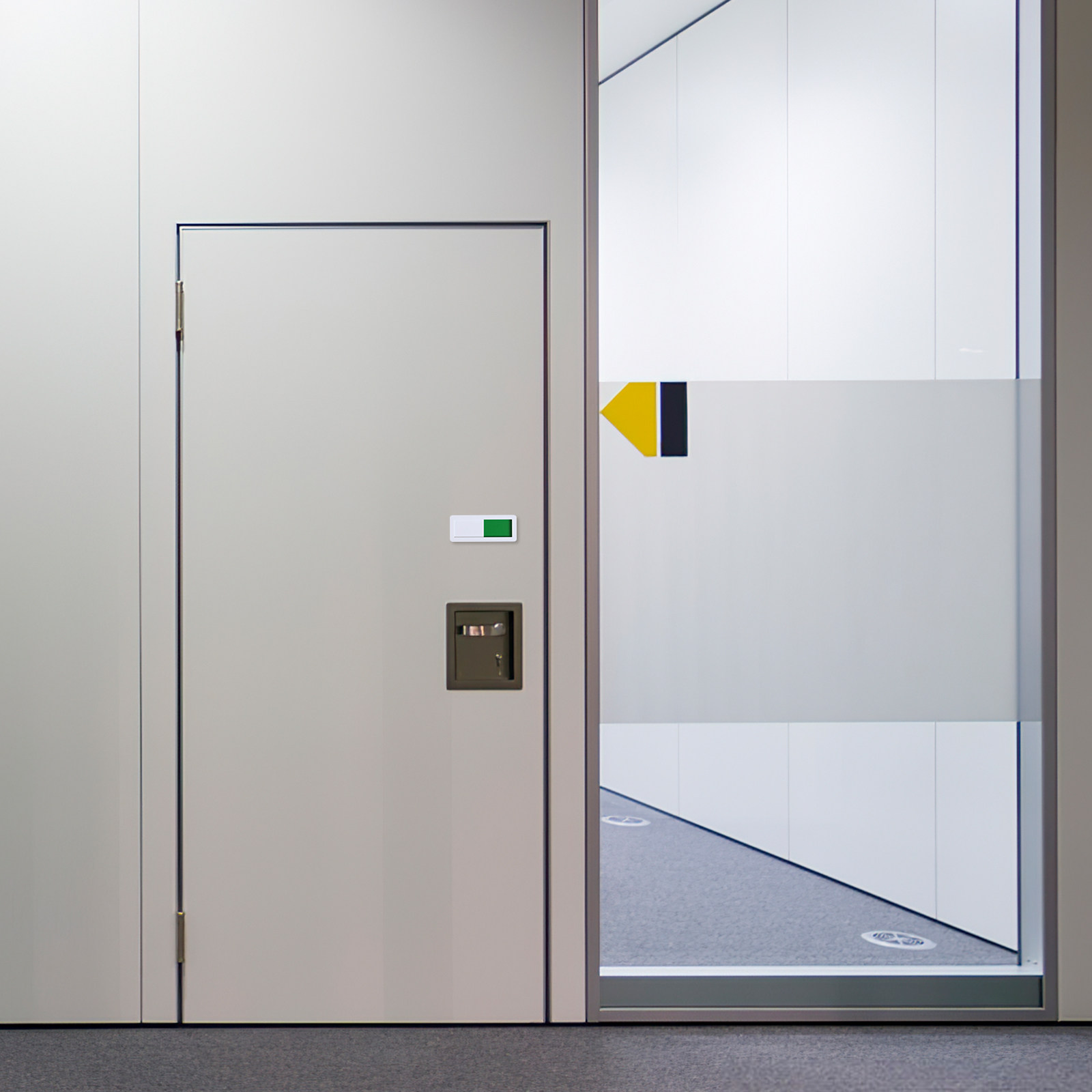 Home Office Vacantes - Indicatore di Stato Scorrevole per Porte: