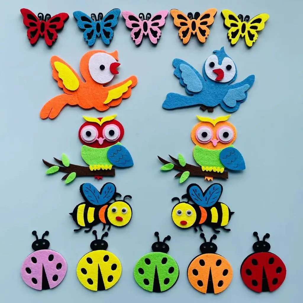 Home Office Layout - Feltro animali Craft 3D Wall Decor