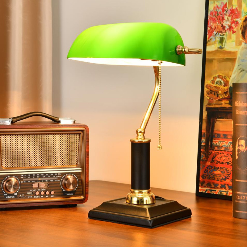 Home Office Lamp - Lampada da Scrivania Vintage Stile Americano