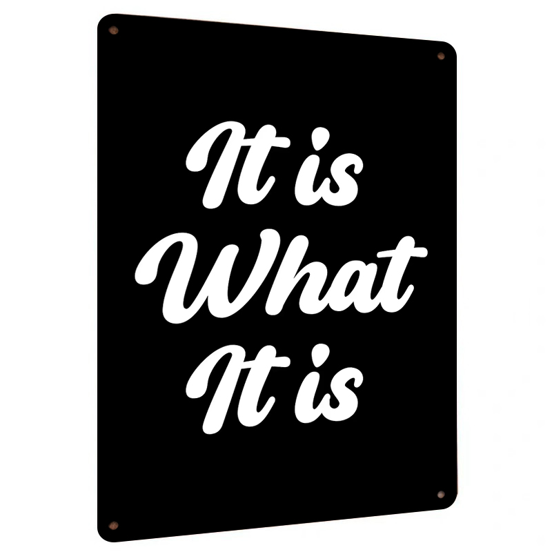 Home Office What Is It - Arte da parete in metallo personalizzata
