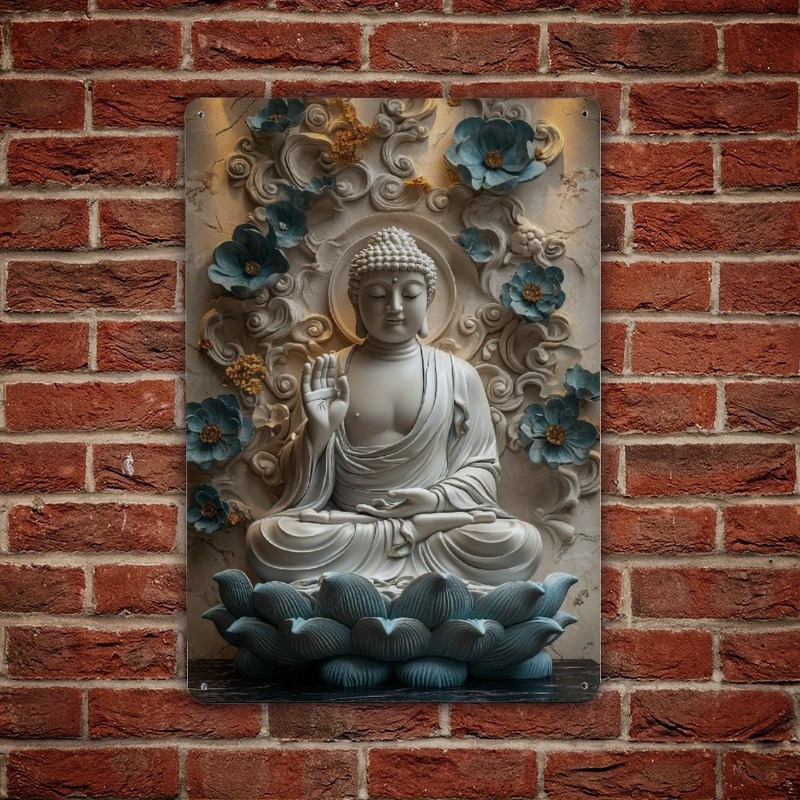 Home Office Yoga Room Ideas - Statua di Buddha Zen, arte da