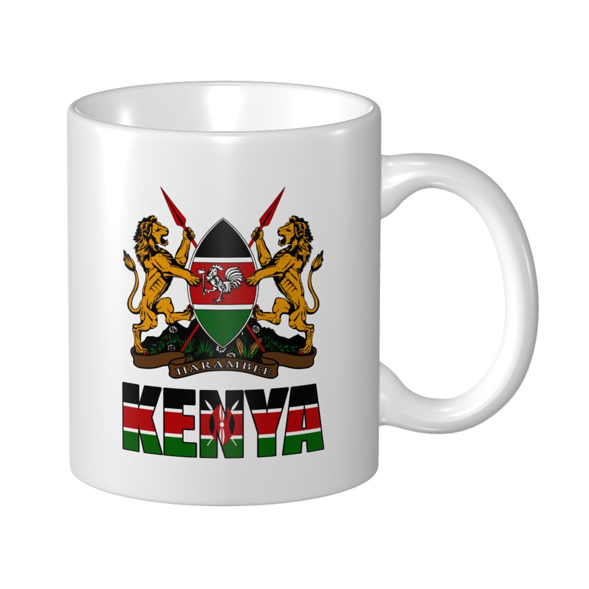 Home Office Kenya - Mark Cup Mug Kenya Lettera Bandiera