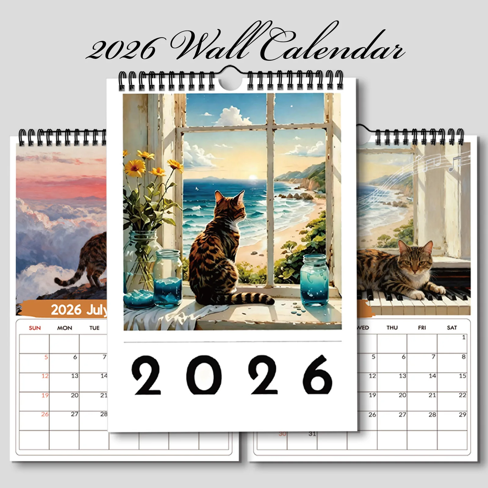 Home Office With View - Calendario da parete 2026 (1 pezzo),