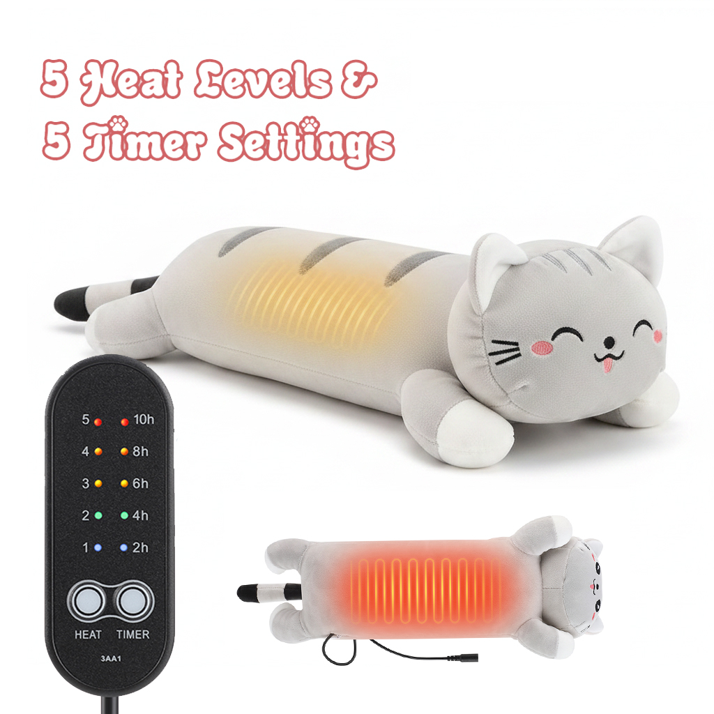 Home Office Cozy - Cuscino Riscaldato per Gatti, Ricaricabile USB