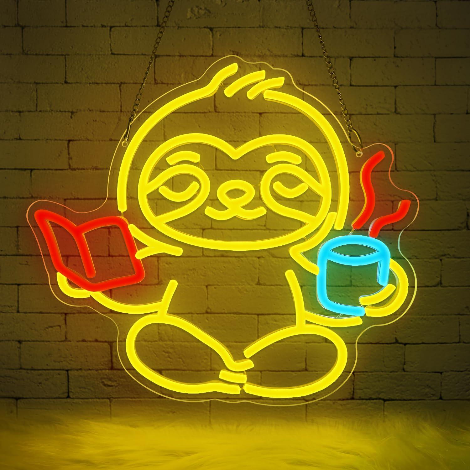 Home Office In Living Room - Insegna al Neon a Forma di