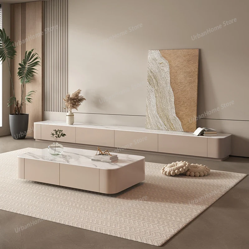 Drawer Pedestal Cabinet - Mobile TV per Soggiorno, Design Moderno,