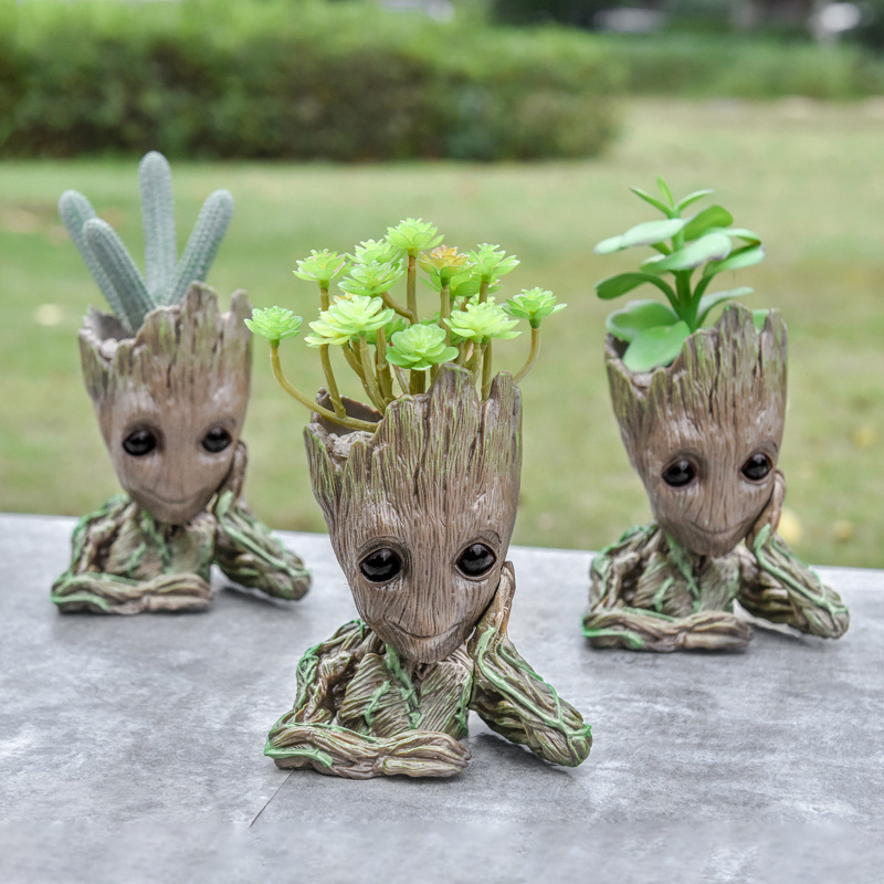 Home Office Romance Manga - Baby Groot Vaso da fiori Decorazione