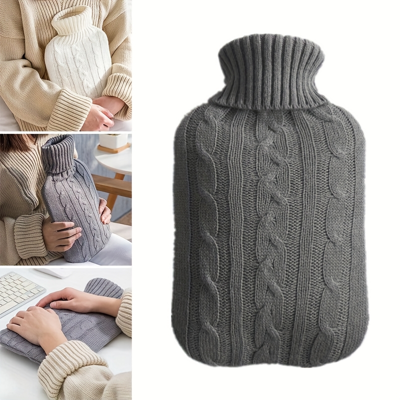 Home Office Cozy - Copri Borsa dell'Acqua Calda Grigia -