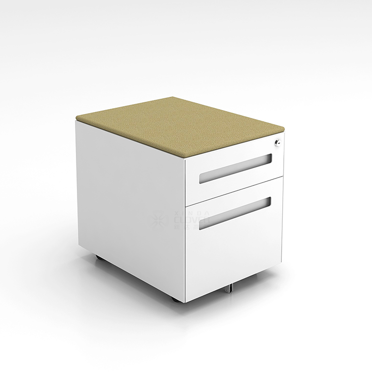 Drawer Pedestal Cabinet - Moderno Armadietto Mobile in Metallo con