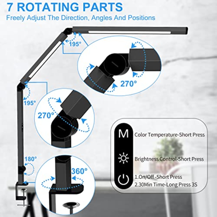 Lampada da Scrivania LED con M - Desk Lamp Led recensione e prezzo