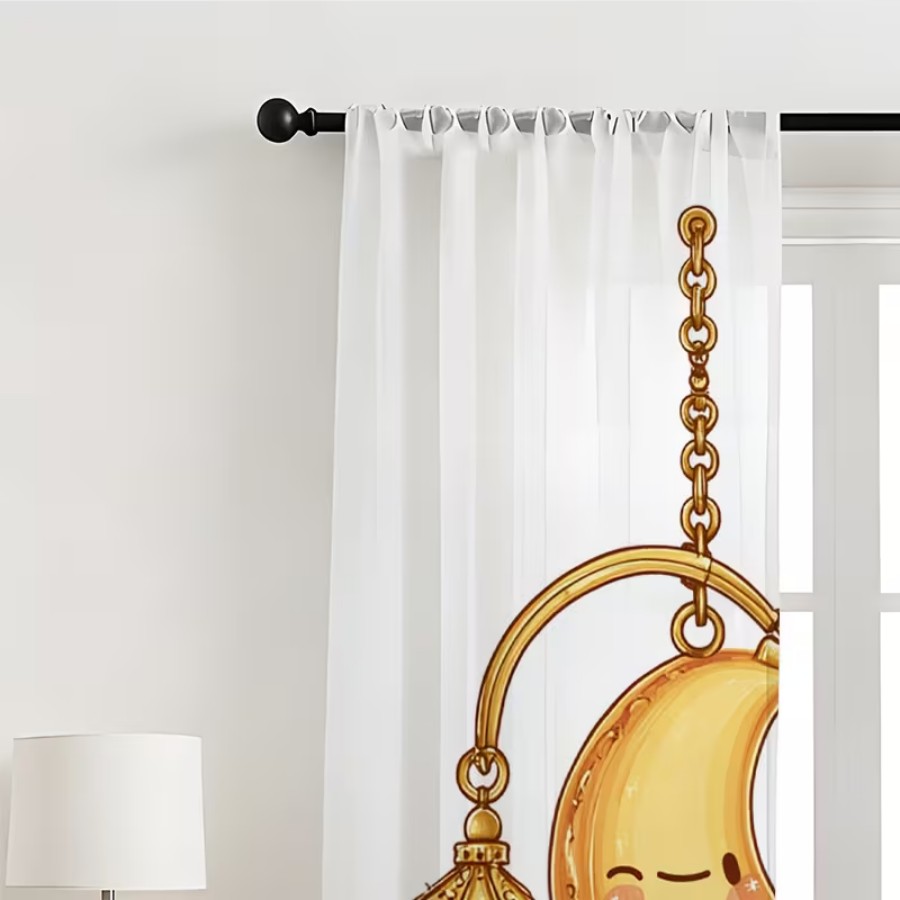 2 Pezzi Tende Trasparenti con  - Home Office Lamp recensione e prezzo