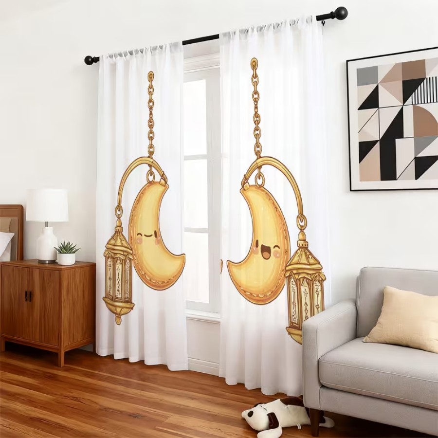 2 Pezzi Tende Trasparenti con  - Home Office Lamp recensione e prezzo