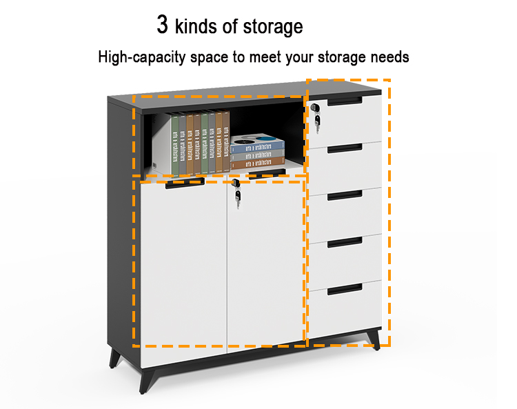 Schedario moderno con piedista - Drawer Pedestal Cabinet recensione e prezzo