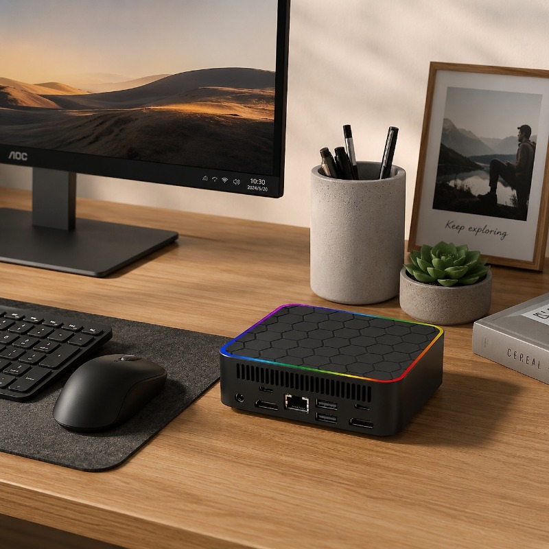 Mini PC esagonale Rainbow Bord - Home Office Border Force recensione e prezzo