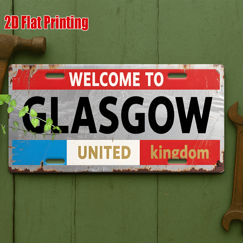 Targa in metallo - Decorazione - Home Office In Glasgow recensione e prezzo