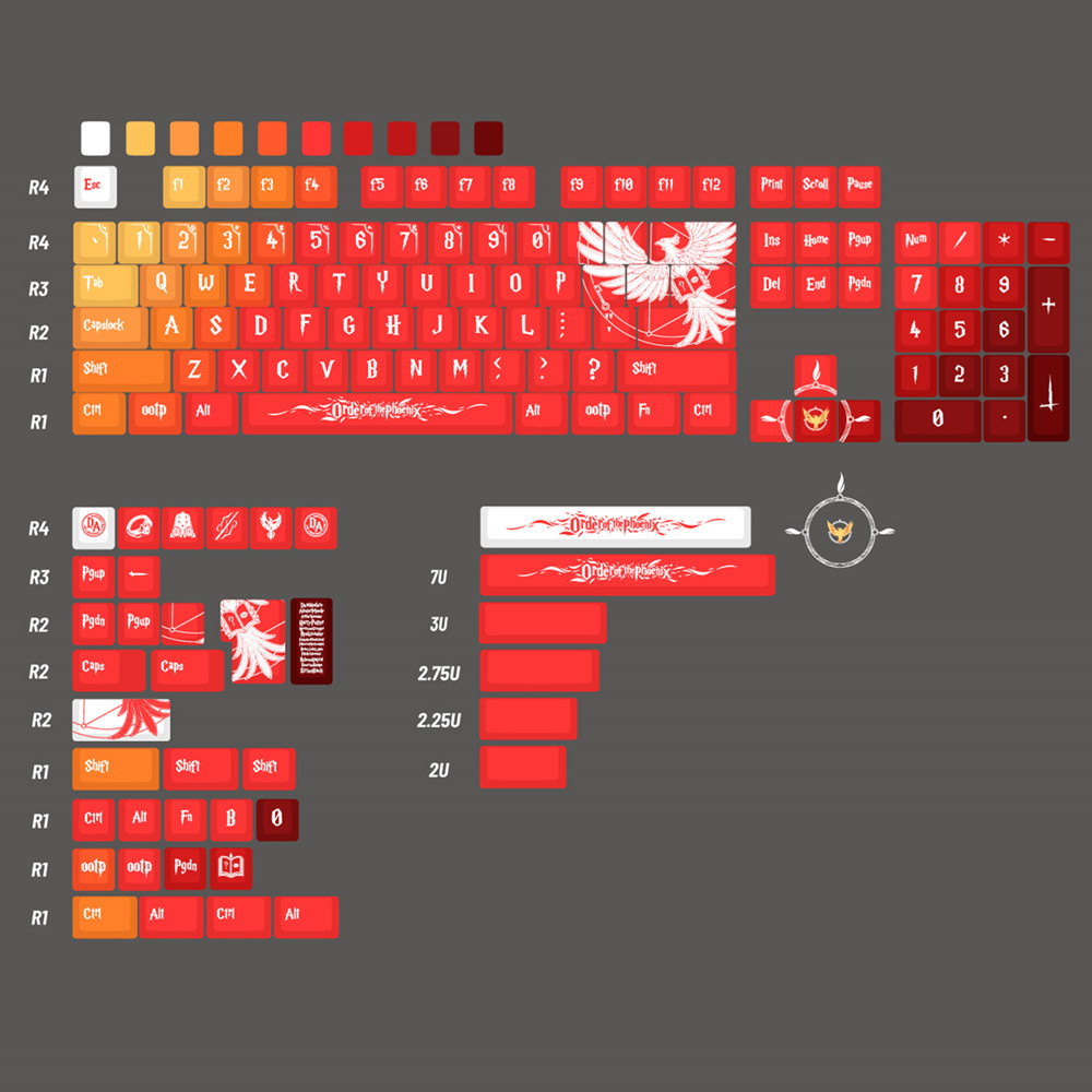 L'ordine del Phoenix Keycap Ch - Home Office Layout recensione e prezzo